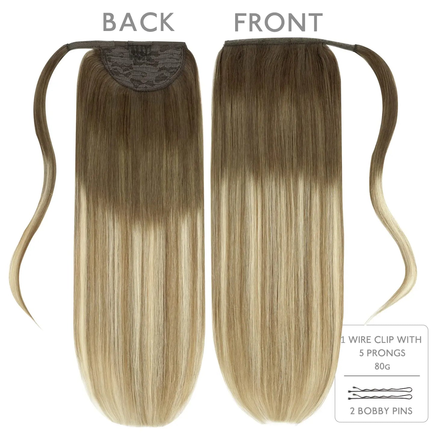Coleta Cabello 100% Natural 55 cm