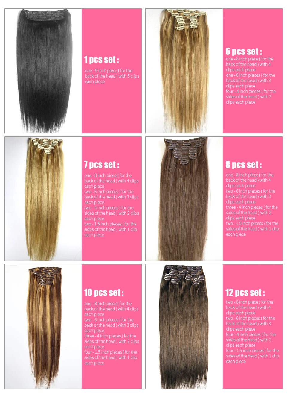 MAXI CORTINA FULL 200 GR Cabello Humano 100% 66 CM