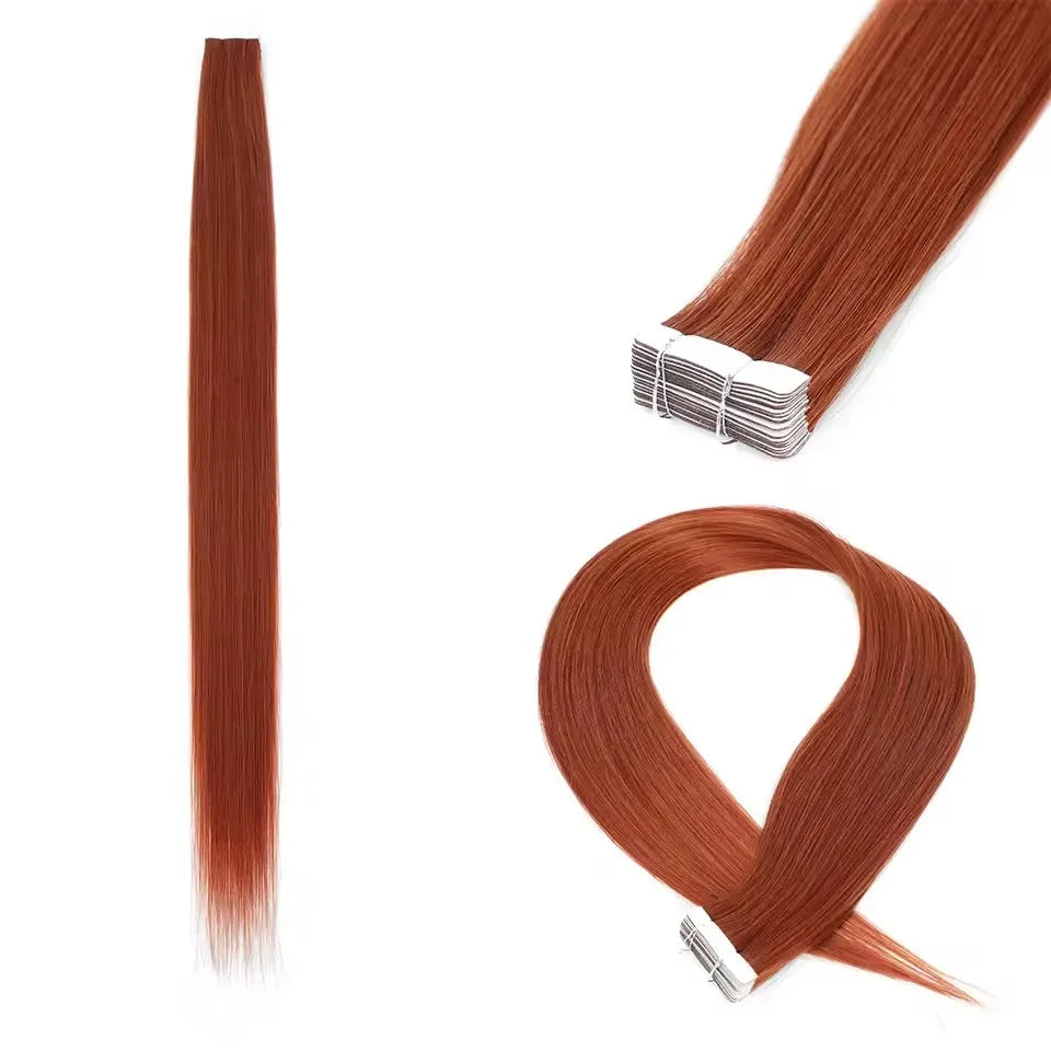 NEW⭐️ PACK 20 PIEZAS EXTENSIONES ADHESIVAS 66 CM CALIDAD PREMIUM🥇  SIMILAR AL NATURAL