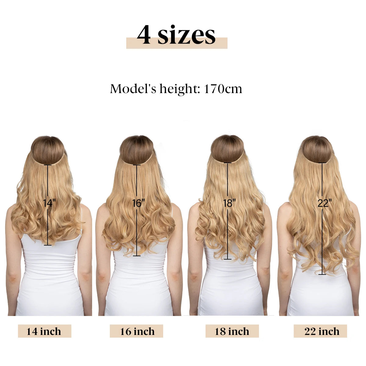 Extensiones Cortina babylight Hilo Invisible 55 cm Largo (150gr) Cabello 100% Similar al Cabello Natural 🥇