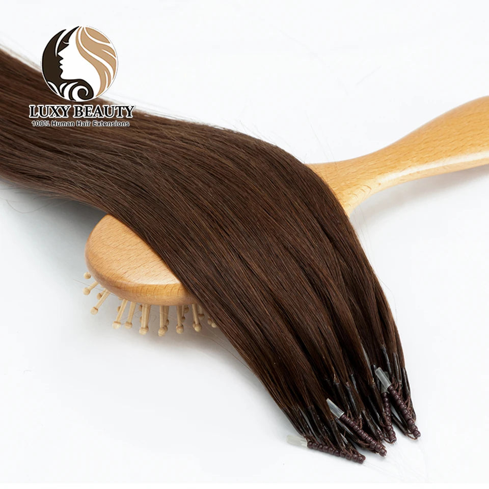 Extensiones de cabello 100% Natural©️ con microperlas 8D Pack 100 unidades