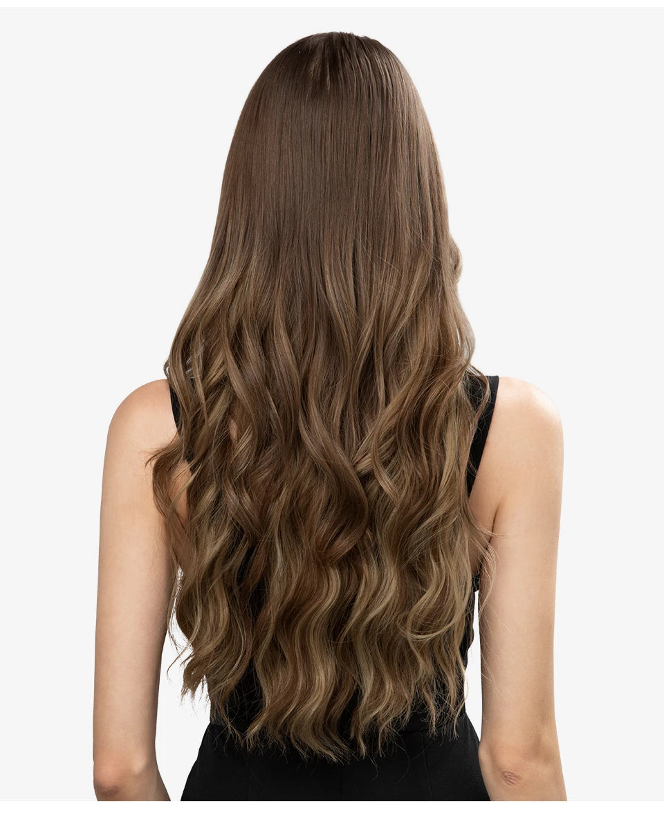 MAXI CORTINA HILO INVIBLE Balayage Semi Natural🥇 60 cm