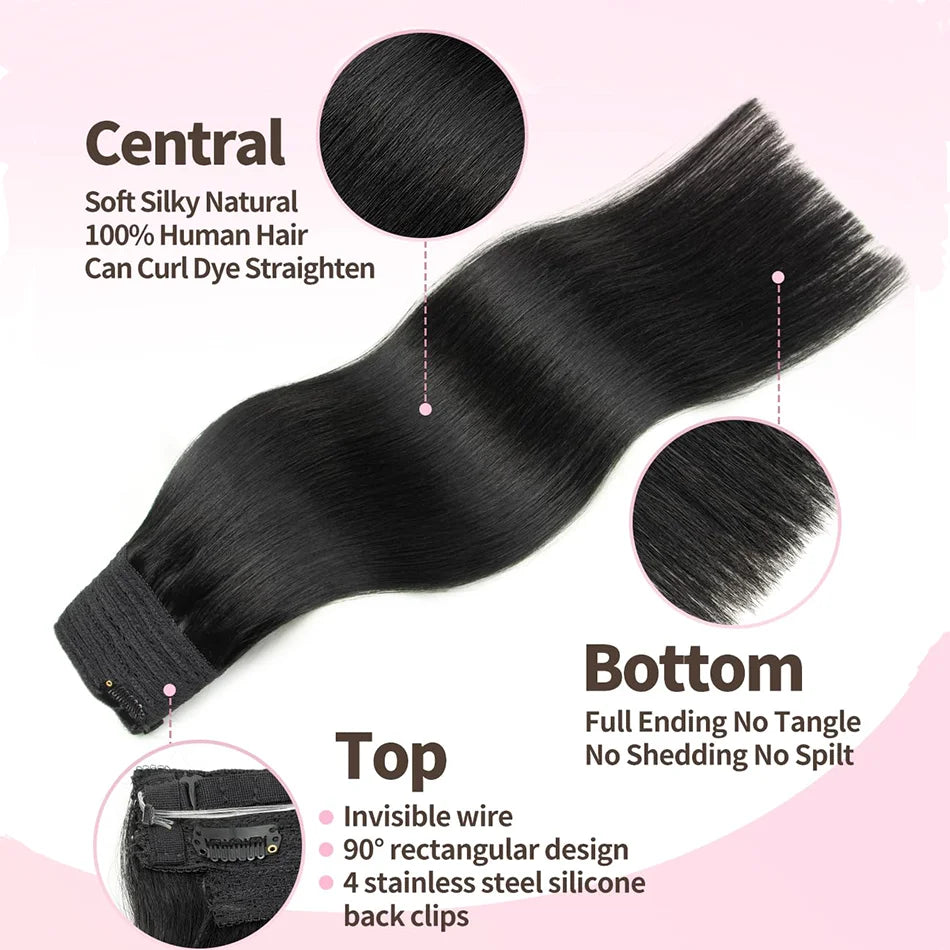 Extensiones HILO INVISIBLE©️ CABELLO NATURAL 100%  (66 CM)