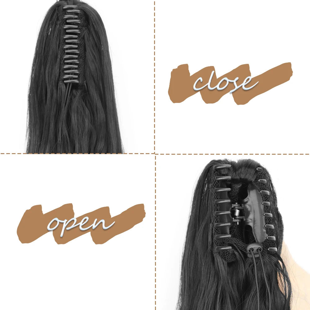 COLETA con Pinche 60 cm Largo CABELLO 100% Similar al Cabello Natural 🥇