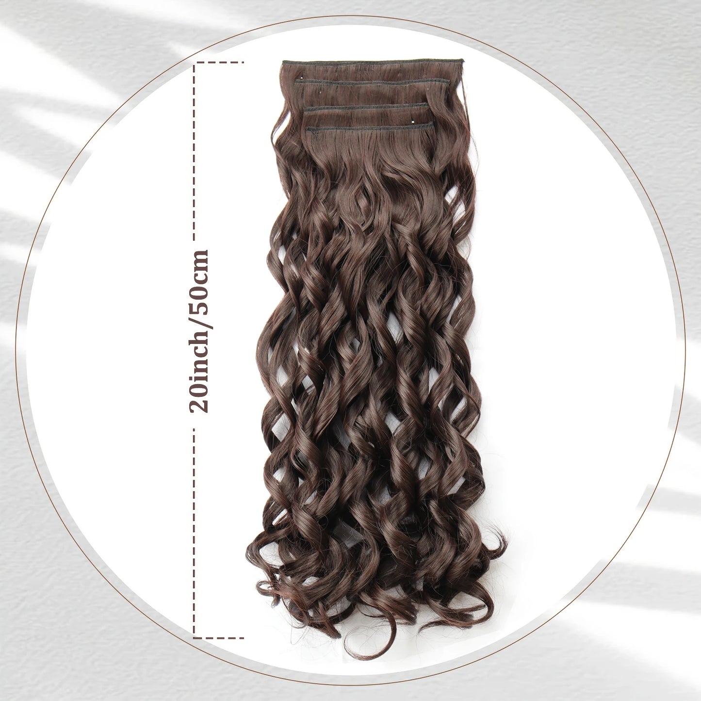 EXTENSIONES CABELLO por Capas 4 Piezas Rulos 50 cm Largo CABELLO 100% Similar al Cabello Natural 🥇
