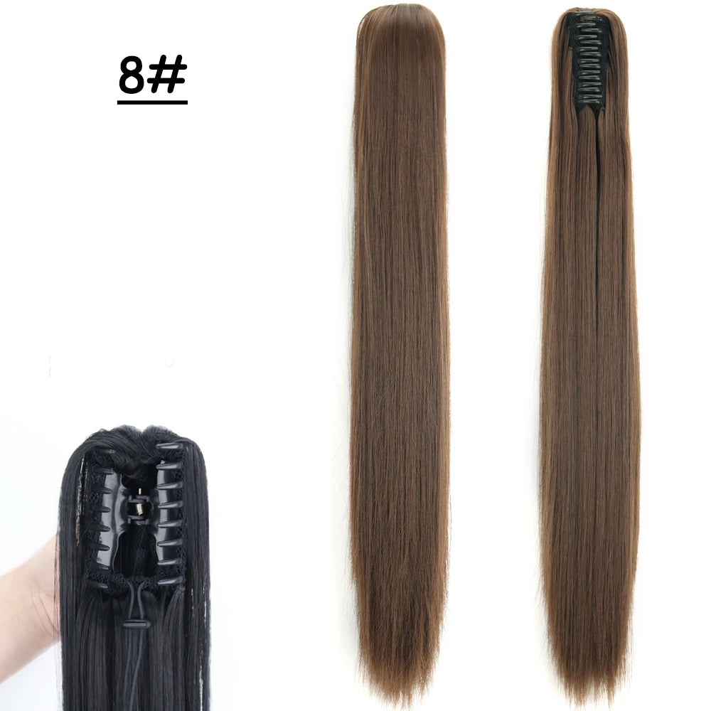 COLETA con Pinche 60 cm Largo CABELLO 100% Similar al Cabello Natural 🥇