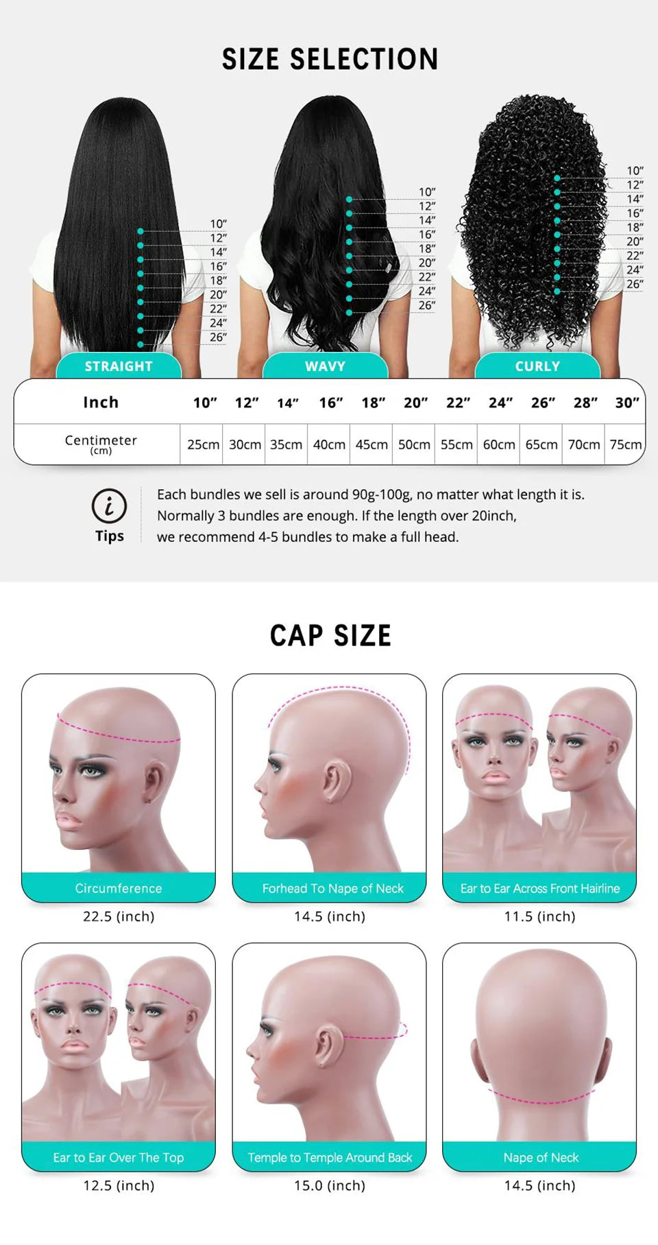 Extensiones de Cabello 100% Natural©️ Tono #1B Castaño Oscuro