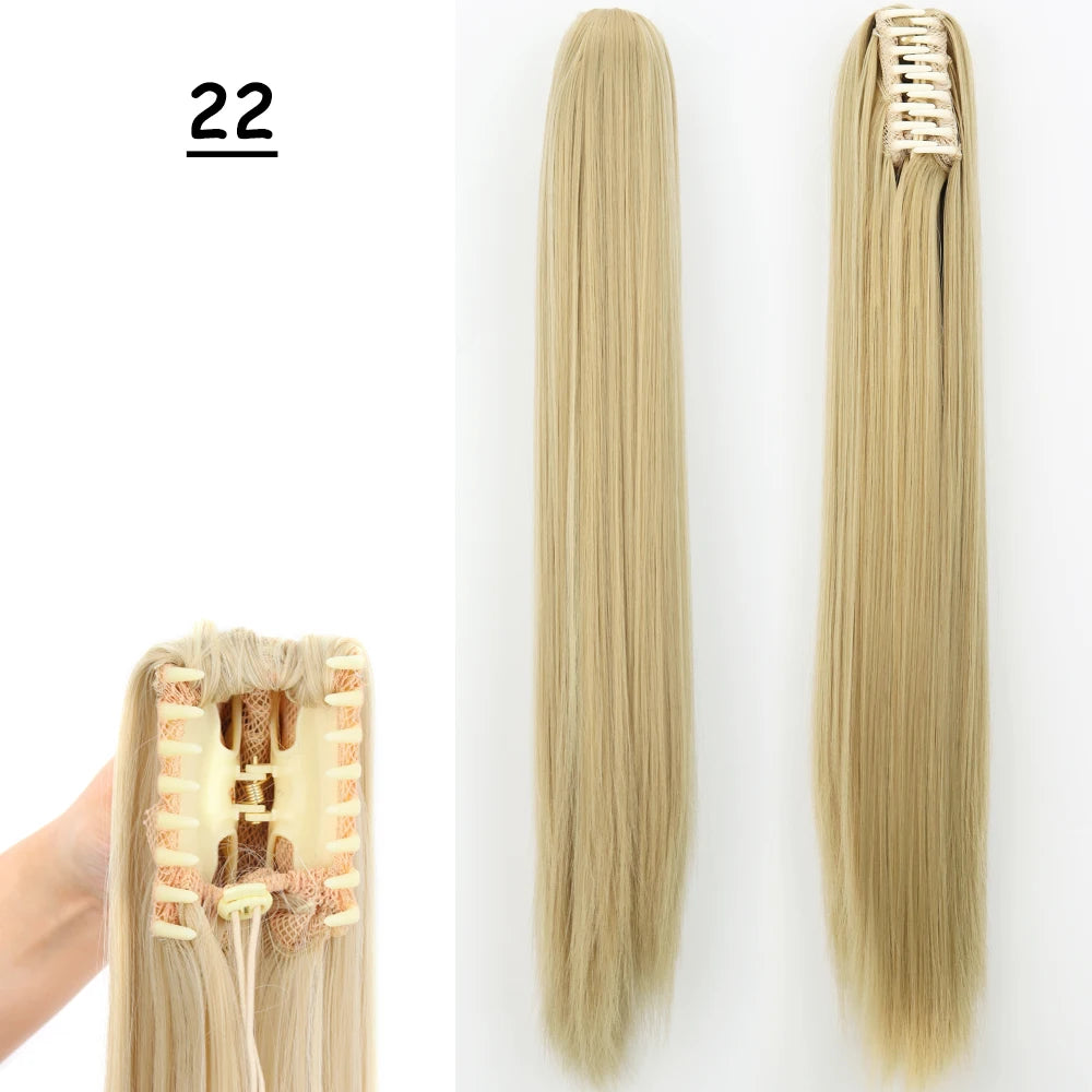 COLETA con Pinche 60 cm Largo CABELLO 100% Similar al Cabello Natural 🥇