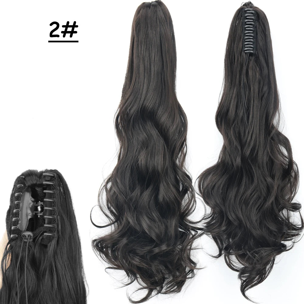 COLETA con Pinche 60 cm Largo CABELLO 100% Similar al Cabello Natural 🥇