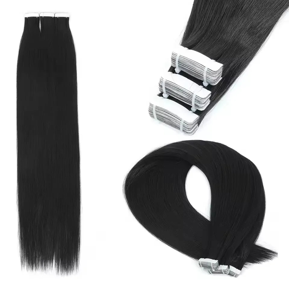 NEW⭐️ PACK 20 PIEZAS EXTENSIONES ADHESIVAS 66 CM CALIDAD PREMIUM🥇  SIMILAR AL NATURAL