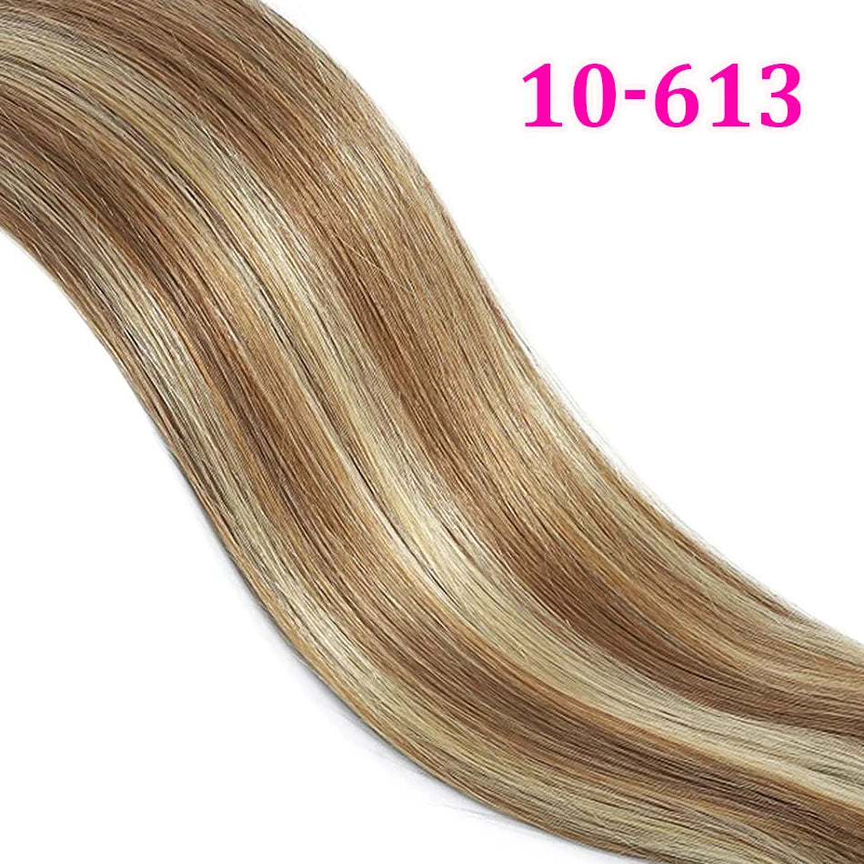 Cinta Adhesiva Invisible Genius, doble trama Cabello Virgen 100% Natural Premium 76 cm