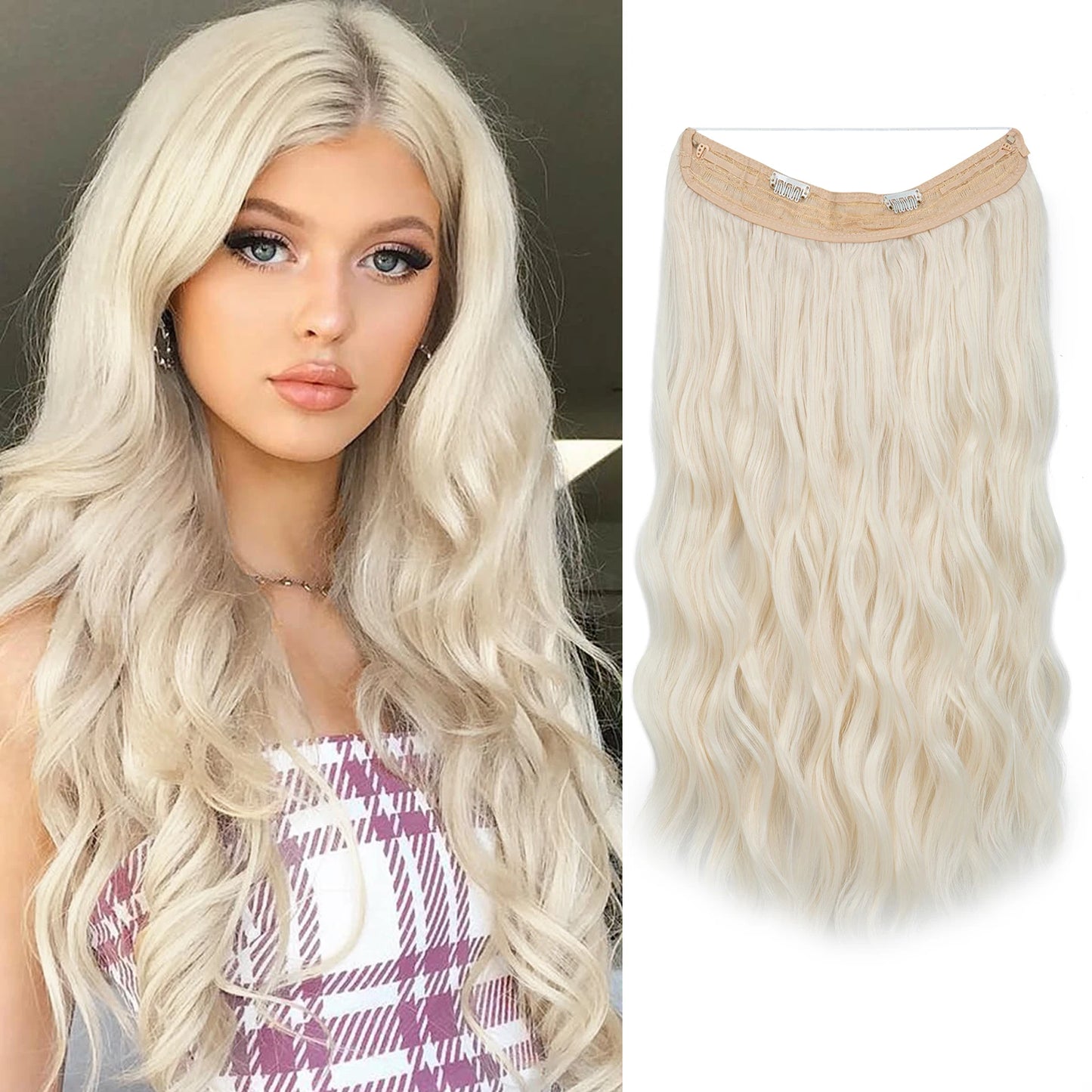 MAXI CORTINA HILO INVIBLE Balayage Semi Natural🥇 60 cm