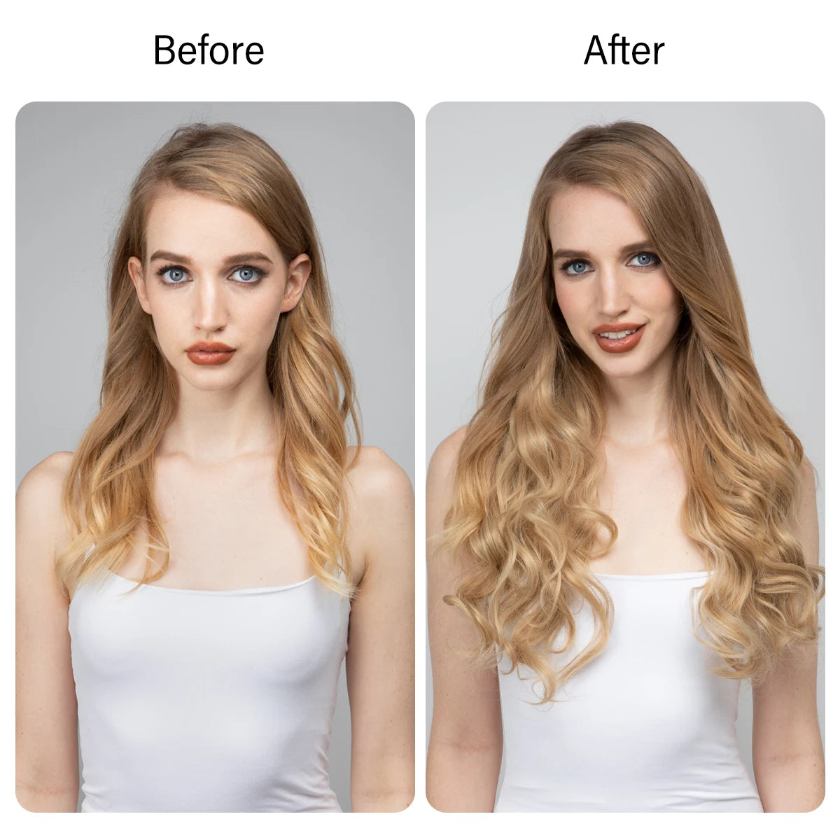 Extensiones Cortina babylight Hilo Invisible 55 cm Largo (150gr) Cabello 100% Similar al Cabello Natural 🥇