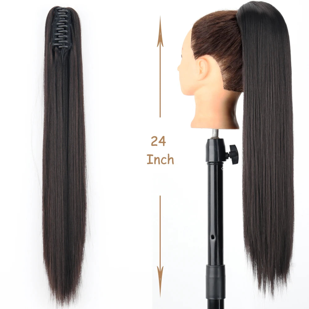 COLETA con Pinche 60 cm Largo CABELLO 100% Similar al Cabello Natural 🥇
