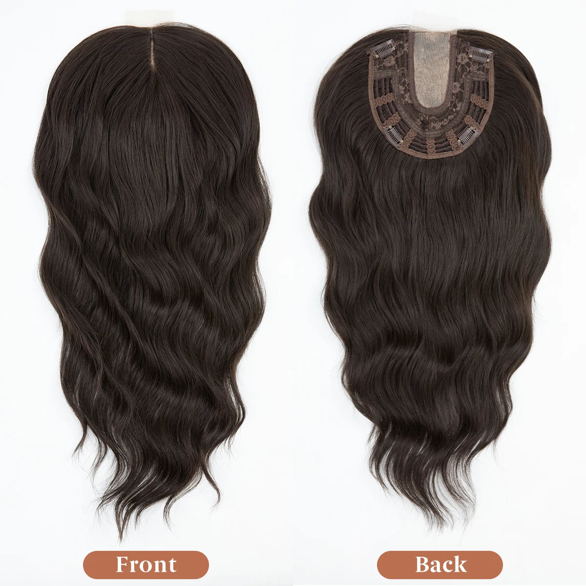 Corona Ondulada 55 cm Largo Cabello Organico Premium