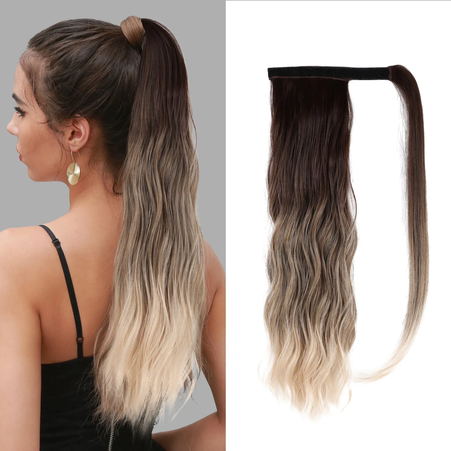 Coleta Balayage 66 cm largo Semi Natural 🥇