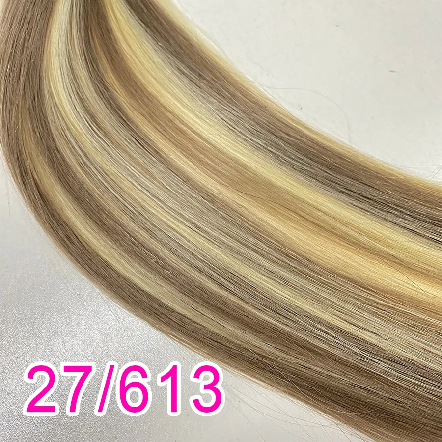 Cinta Adhesiva Invisible Genius, doble trama Cabello Virgen 100% Natural Premium 76 cm