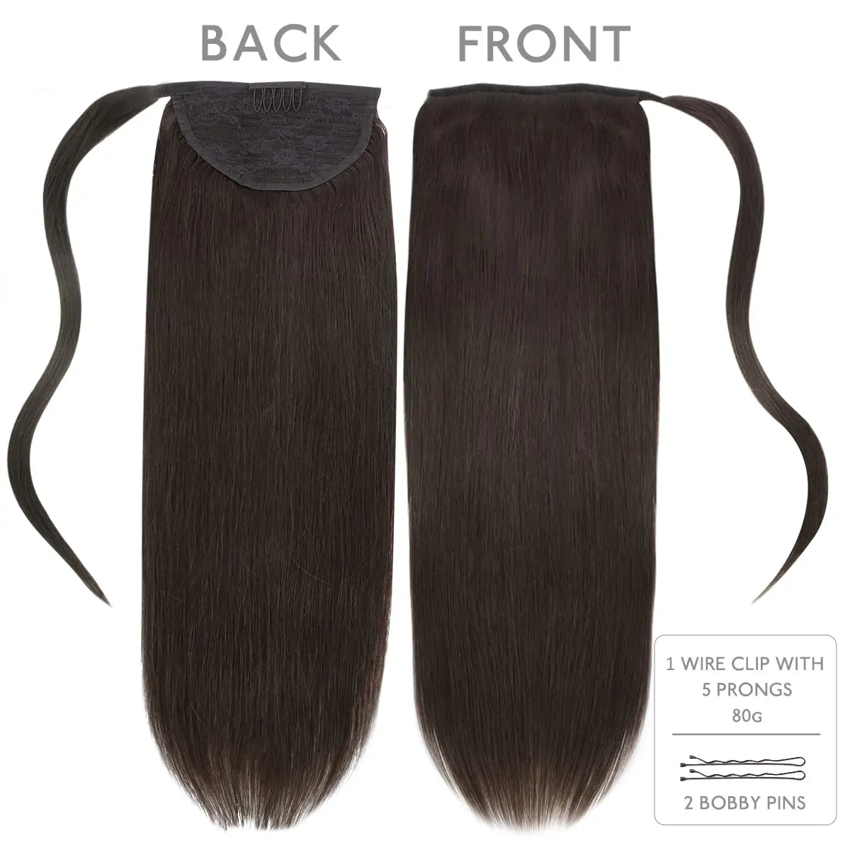 Coleta Cabello 100% Natural 55 cm