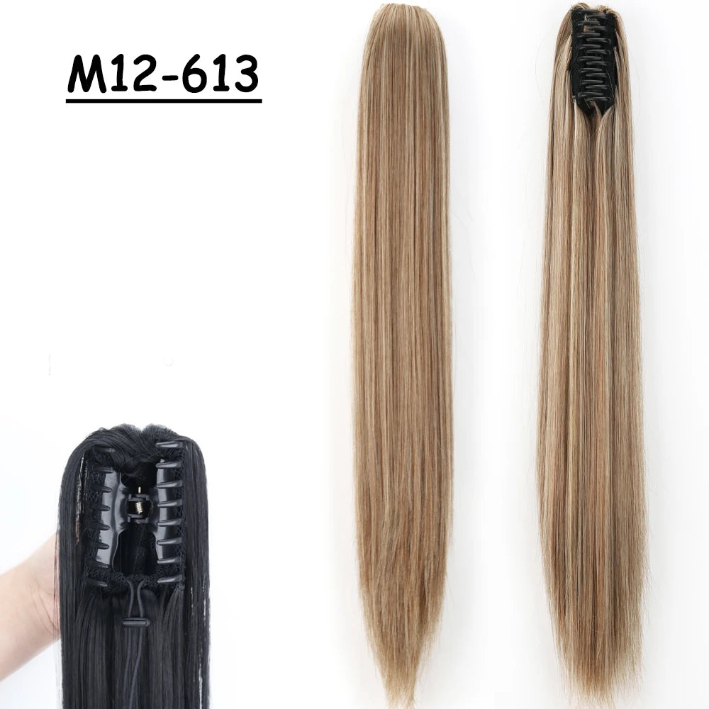 COLETA con Pinche 60 cm Largo CABELLO 100% Similar al Cabello Natural 🥇