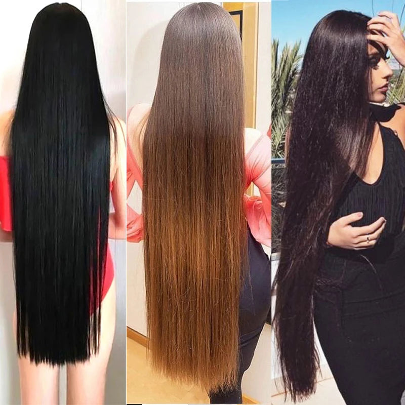 EXTENSIONES MAXI CORTINA 5 clips 100 cm de Largo Liso Cabello 100% Similar al Cabello Natural 🥇 180 gr