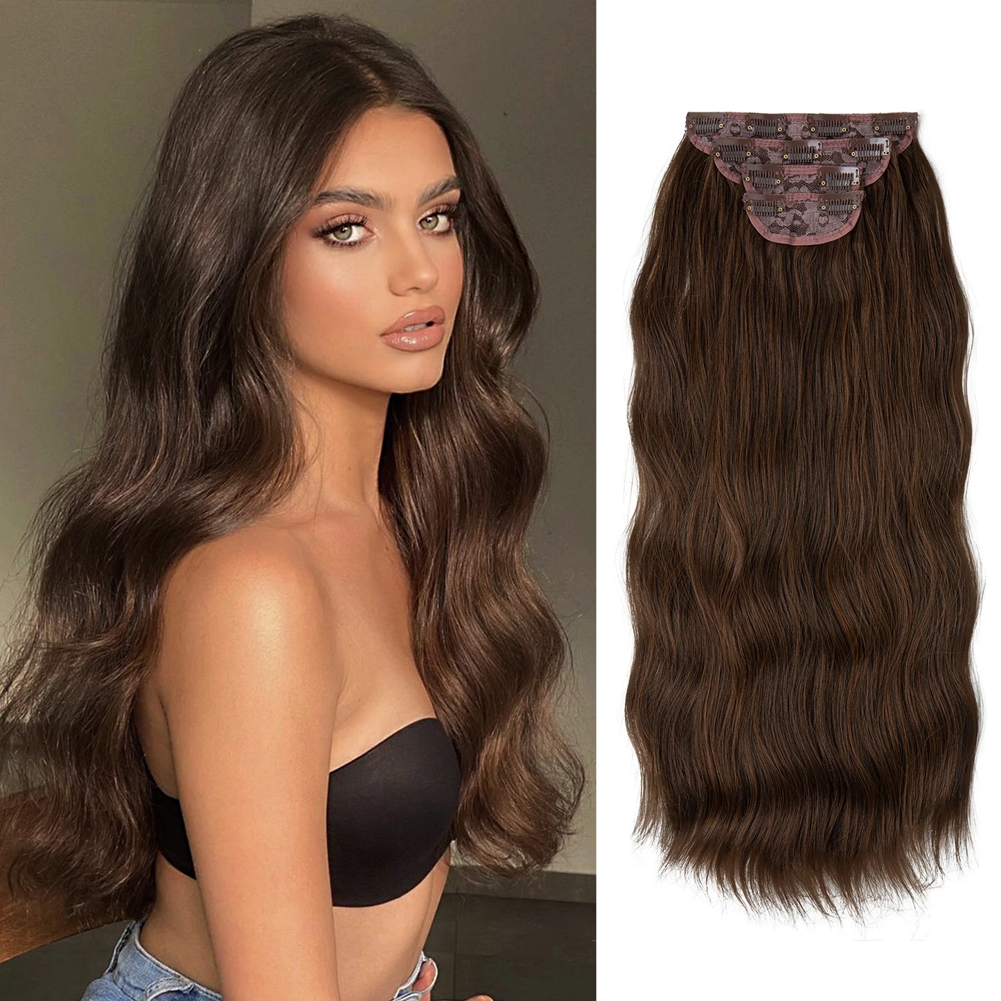 Pack 4 Cortinas Semi Natural🥇 55 cm BALAYAGE