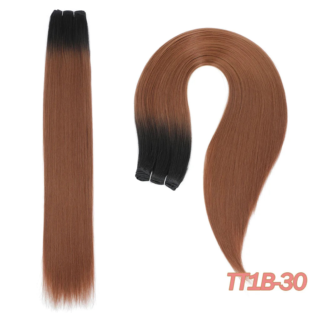 MAZO Extensiones de Cabello PREMIUM🥇 Similar al Natural Tonos Balayage Hasta 70 cm Largo