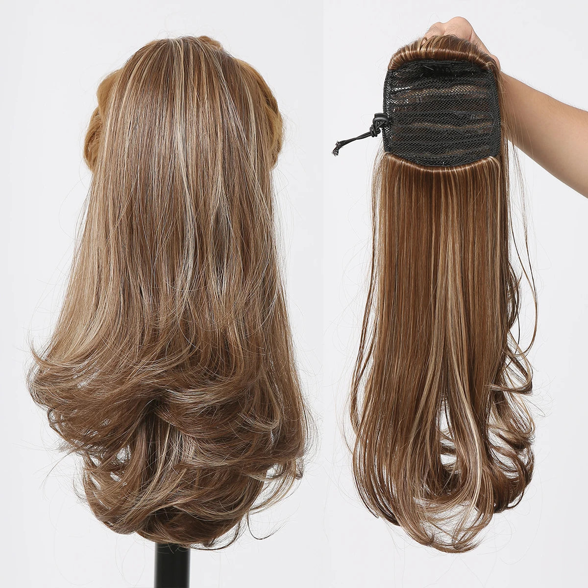 Coleta Balayage 66 cm largo Semi Natural 🥇