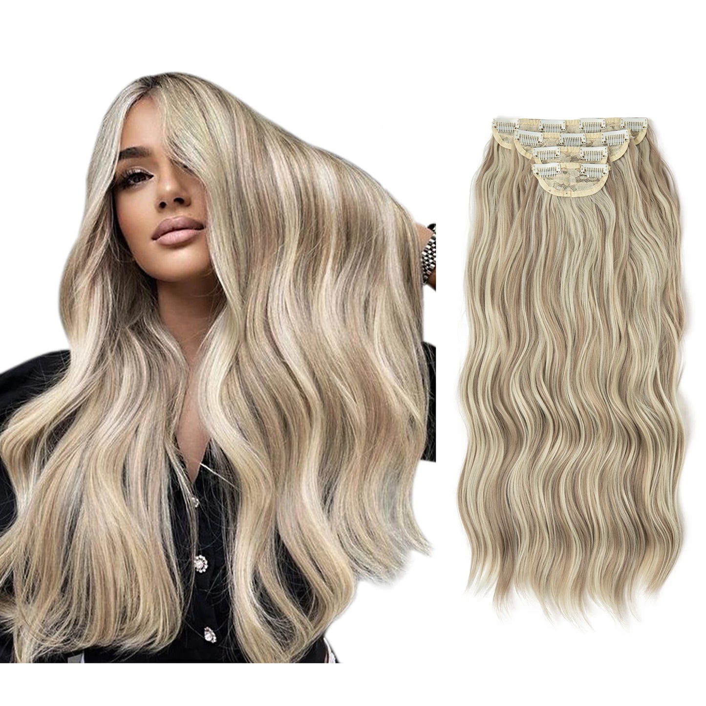 Pack 4 Cortinas Semi Natural🥇 55 cm BALAYAGE