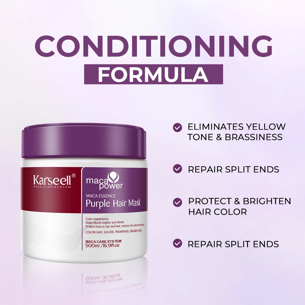 KIT Karseell Purple Professional Neutralizador tonos rubios