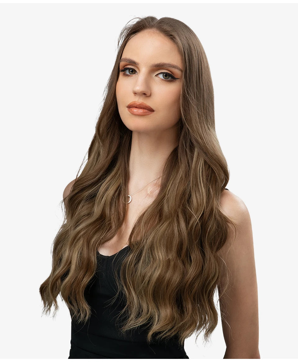 MAXI CORTINA HILO INVIBLE Balayage Semi Natural🥇 60 cm