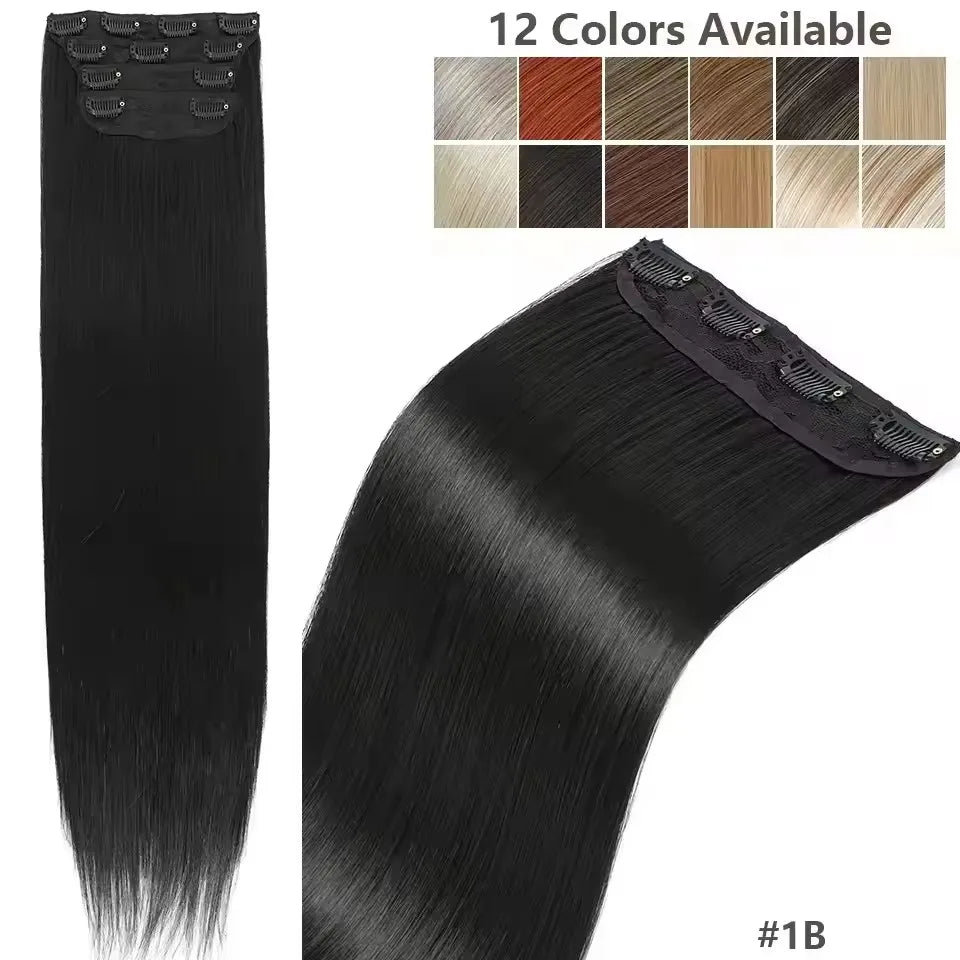 Pack 4 Extensiones SIN ENREDO 66 cm PREMIUM 🥇 Semi Naturales