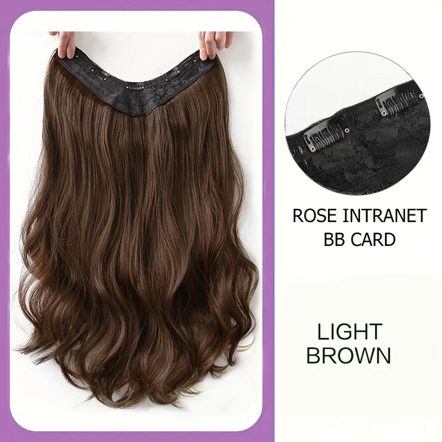 2X1 🛍️ EXTENSIONES CORTINA  V 4 Clip 70 cm Largo CABELLO 100% Similar al Cabello Natural 🥇