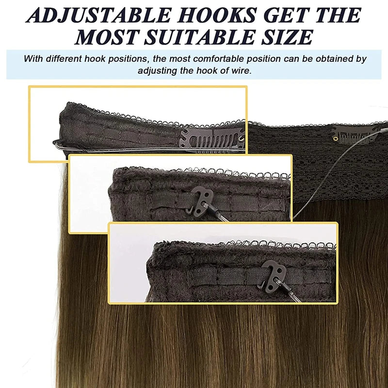 Extensiones de Cabello Natural 100% ©️ Balayage Hilo Invisible