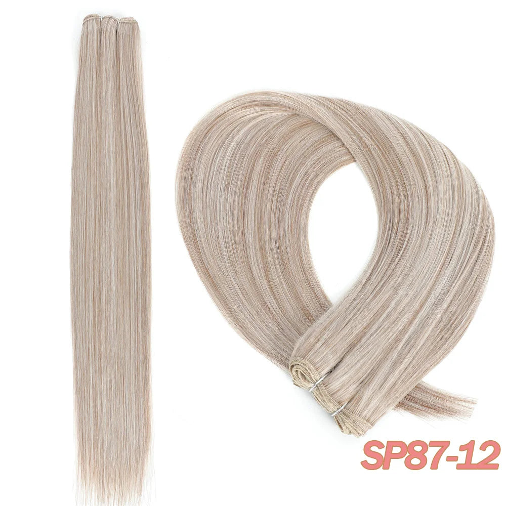 MAZO Extensiones de Cabello PREMIUM🥇 Similar al Natural Tonos Balayage Hasta 70 cm Largo