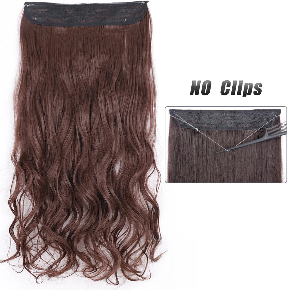 EXTENSIONES HILO INVISIBLE 80 cm Largo CABELLO 100% Similar al Cabello Natural 🥇