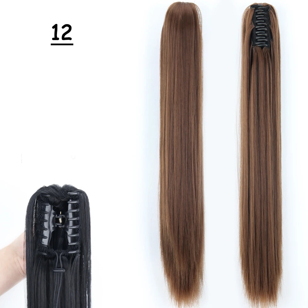 COLETA con Pinche 60 cm Largo CABELLO 100% Similar al Cabello Natural 🥇