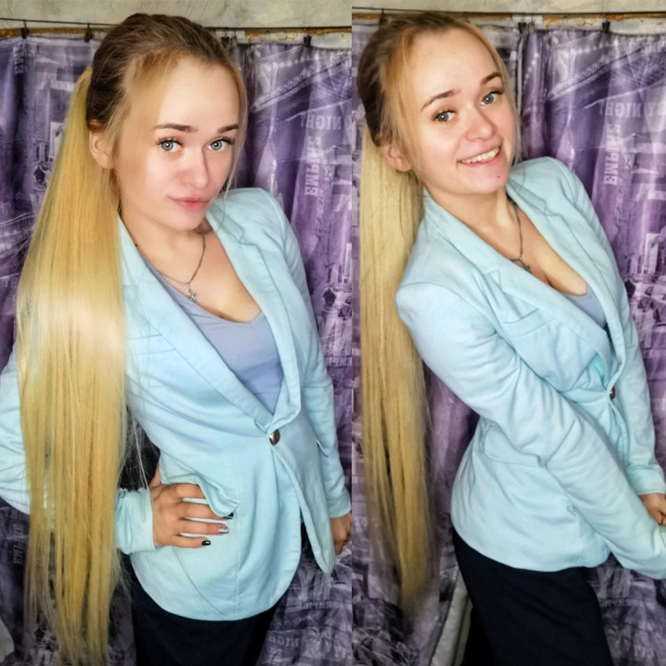 MAZO Extensiones de Cabello PREMIUM🥇 Similar al Natural Tonos Balayage Hasta 70 cm Largo